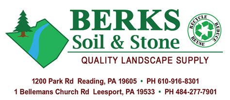 Contact information for aktienfakten.de - Our main lines of business include: Paving Equipment--Asphalt & Concrete, Landscape Materials & Equipment, Stone--Natural. Berks Soil & Stone, Inc. has been